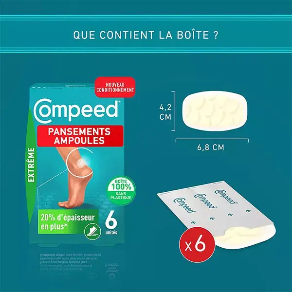 Compeed® - Pansements Ampoules Extrême x6