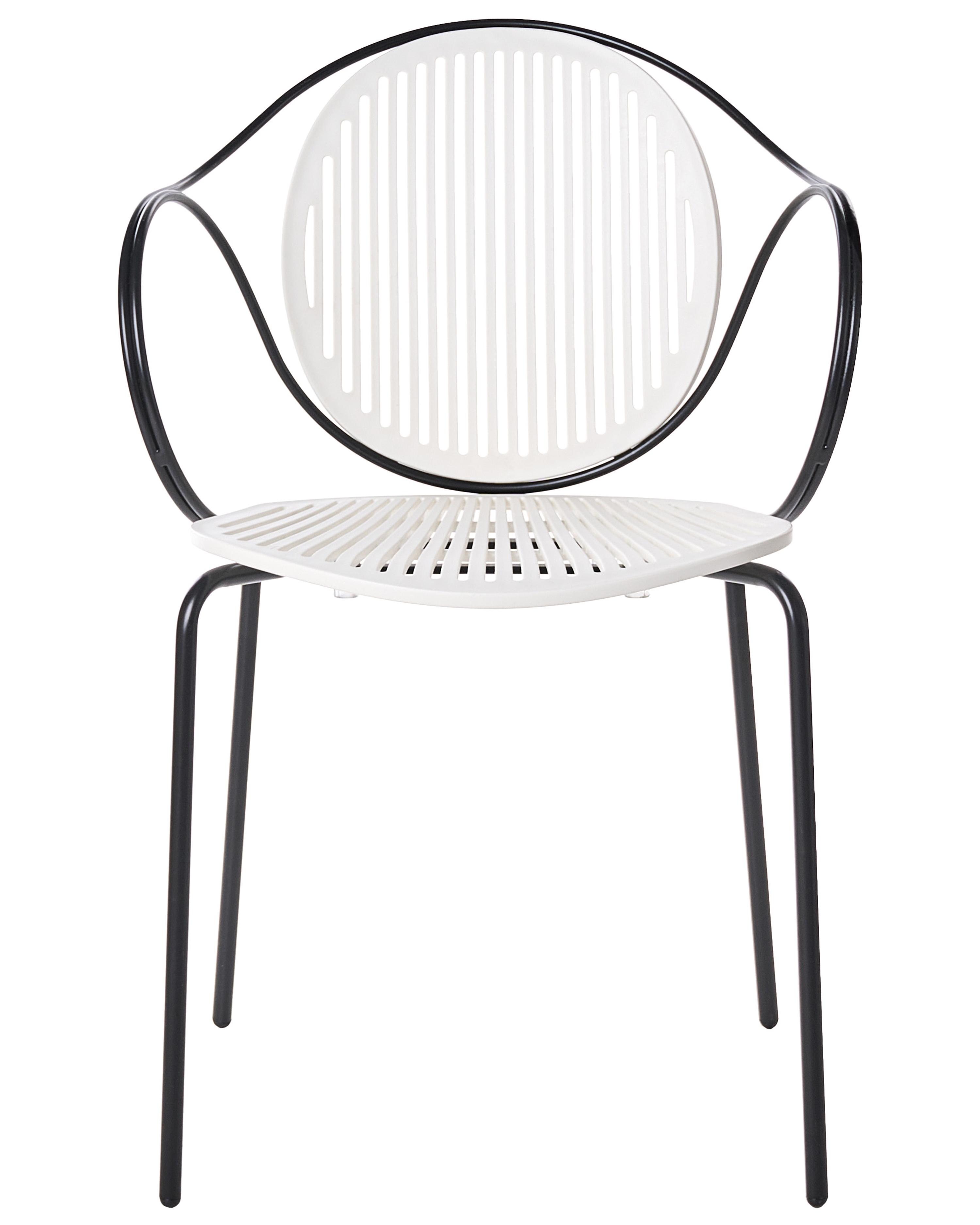 Set van 2 tuinstoelen IKARIA Metaal Gebroken wit