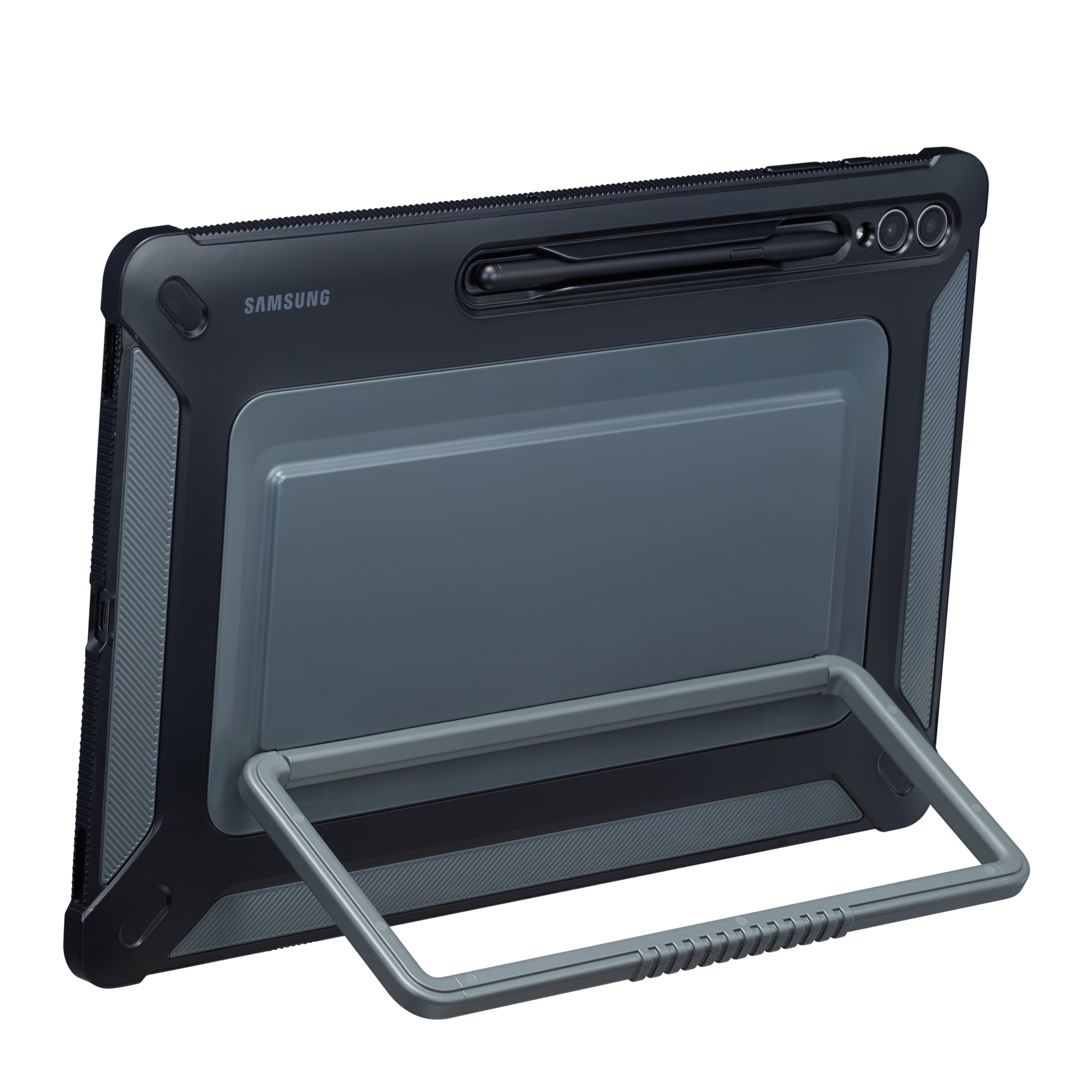 Galaxy Tab S9 Ultra Outdoor Cover Hülle mit Aufsteller und S-Pen Halterung (EF-RX910CBEGWW) - Schwarz