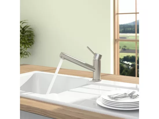 Robinet cuisine VILLEROY ET BOCH Como Acier massif + nettoyant