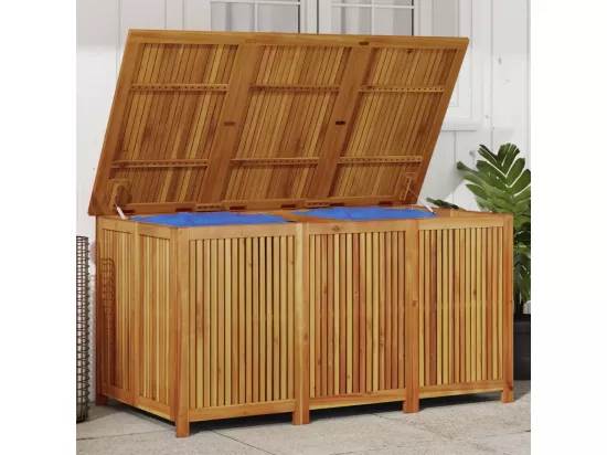 Boîte de rangement de jardin 150x80x75 cm bois massif d'acacia