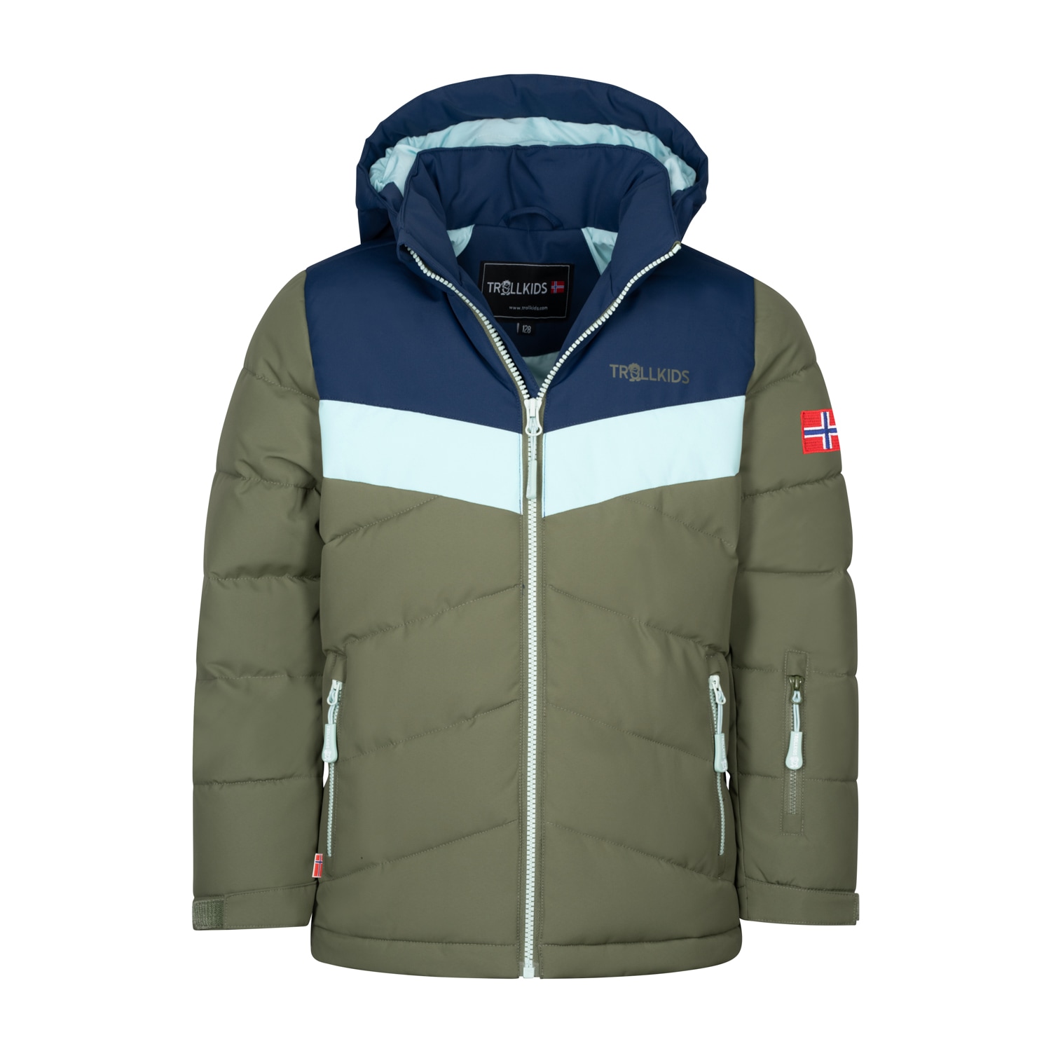 TROLLKIDS Steppjacke »GIRLS GRYLLEFJORD JACKET« 1 Stk. tlg. mit Kapuze