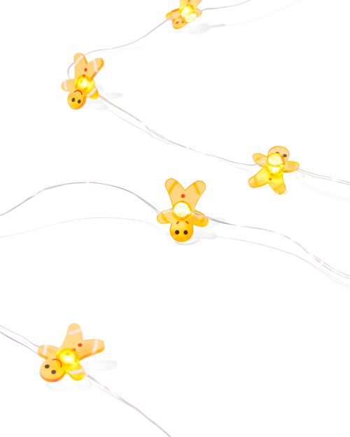guirlande lumineuse bonhomme pain d'épice 1.8 m