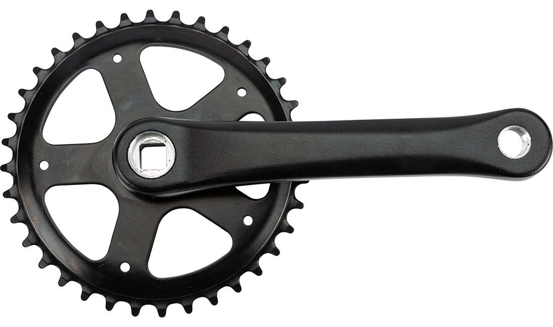 Garniture 36T 165mm sort til 26