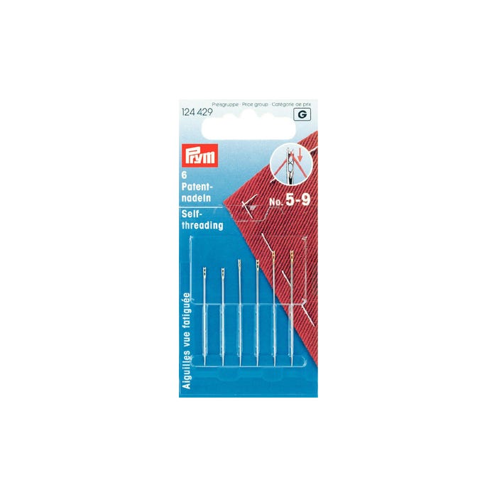 Prym-Blindennaalden n.5 - n.9 met gespleten en goudkleurig oog
