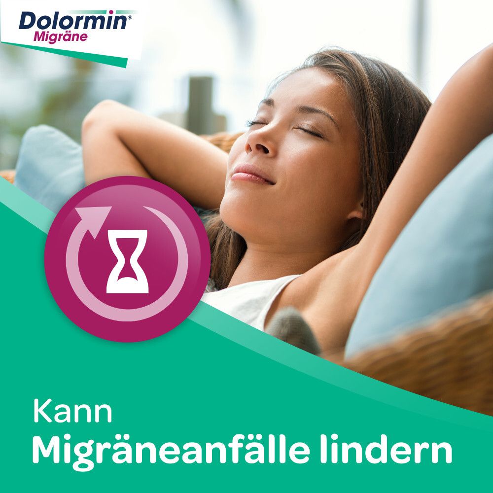Dolormin Migräne 400 mg Ibuprofen bei Migränekopfschmerzen