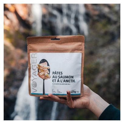 Repas Lyophilisé Voyager Pâtes au Saumon et à l'Aneth 125g