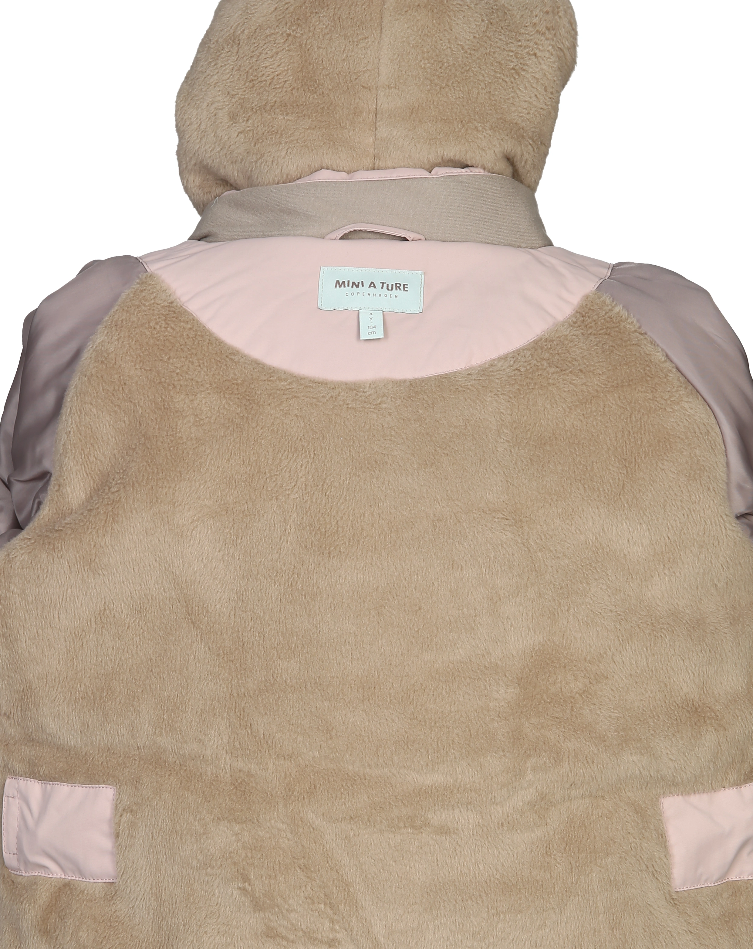 Winterjacke MATWANG mit Kunstfell in cloudy rose