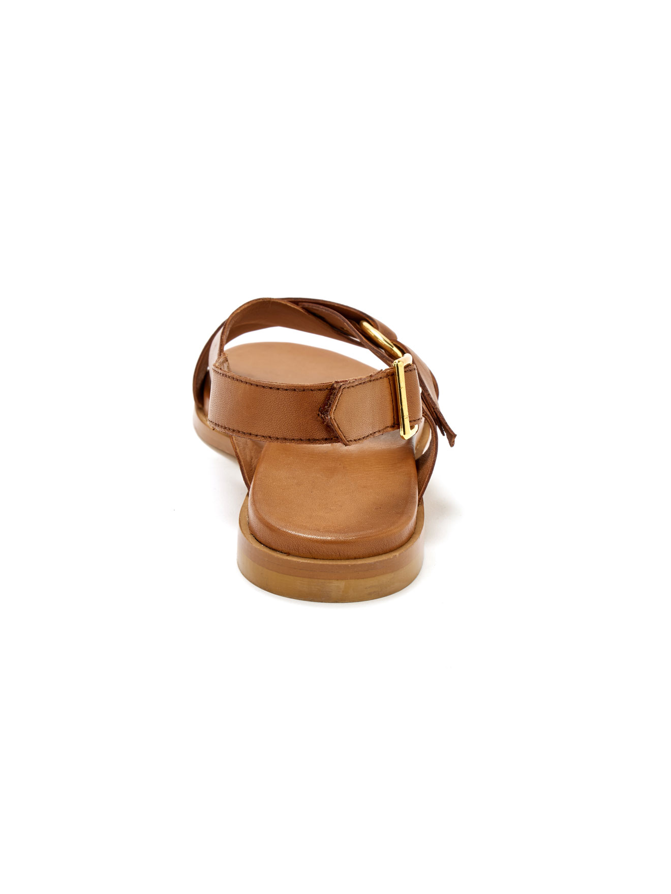 Sandales plates avec patte scratch