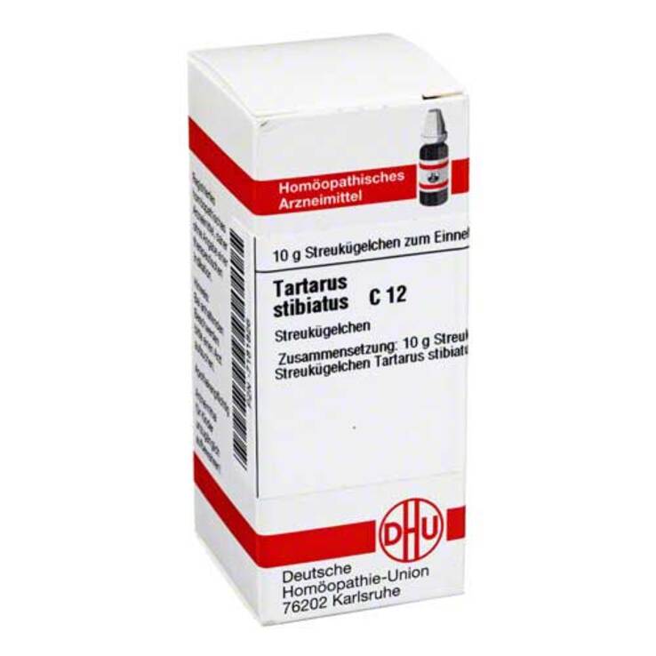 DHU Tartarus stibiatus C 12 Globuli, 10 g