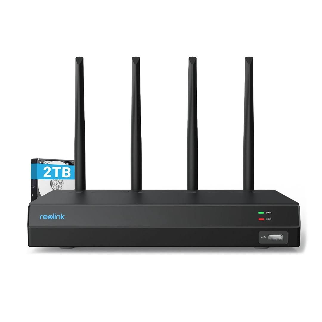 Reolink Wi-Fi 6 12-Kanal 2TB NVR Recorder RLN12W