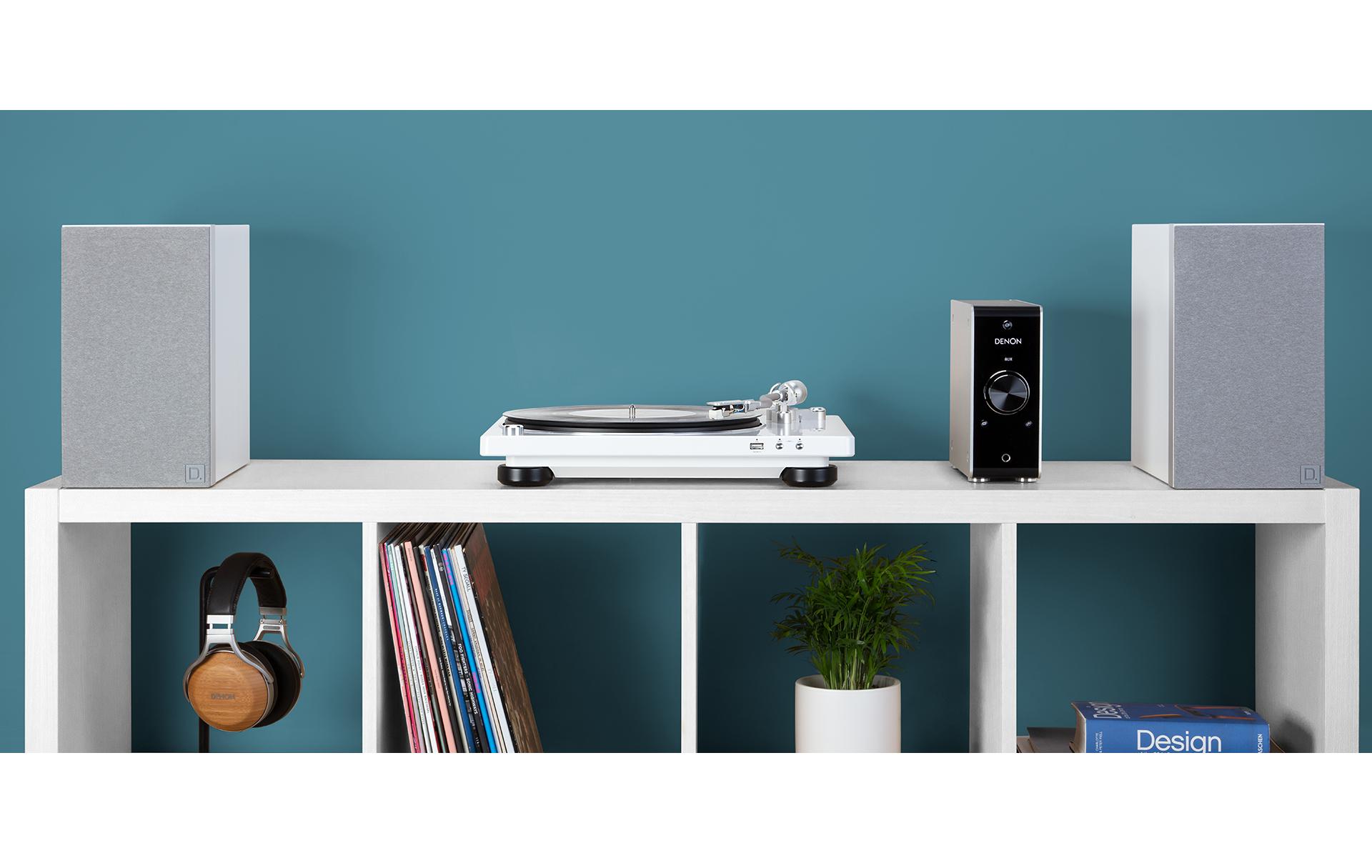 Plattenspieler Denon DP-450USB Weiss<br>Moderner Plattenspieler mit Digitalisierungsmöglichkeit