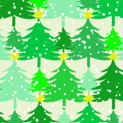 Xmas Trees Greetings Card