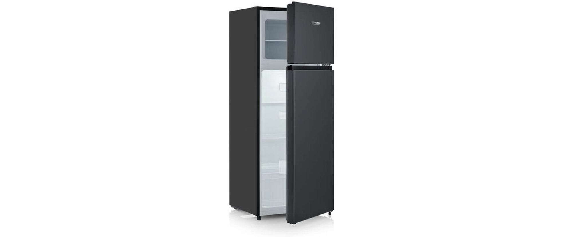 Kühlschrank DT 8762 Schwarz, Rechts, Wechselbar<br>Kühlschrank mit Gefrierfach