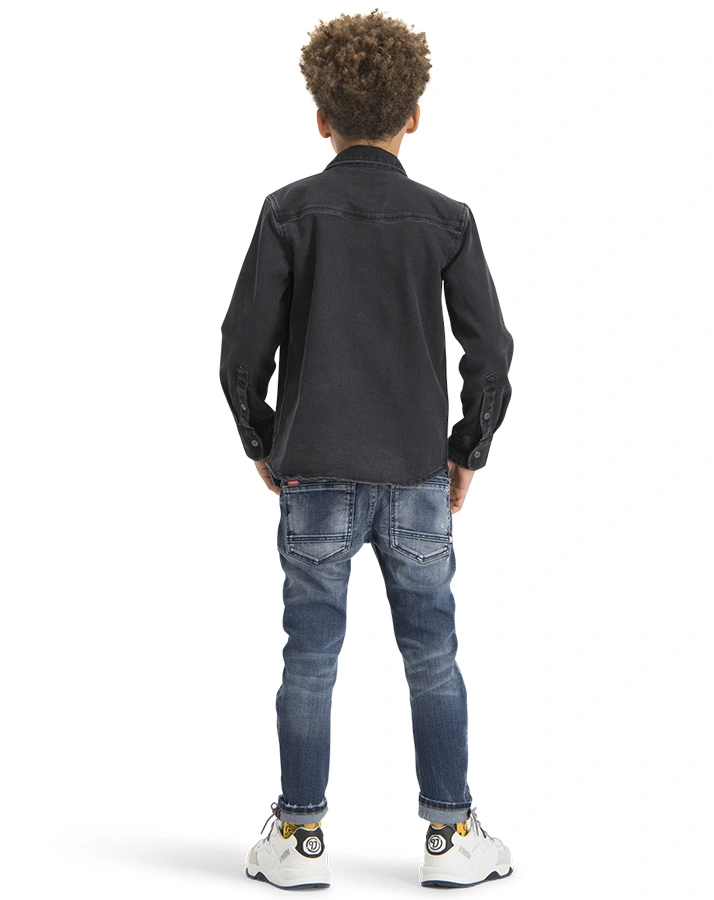 Jeans-Hemd LUCAS in schwarz