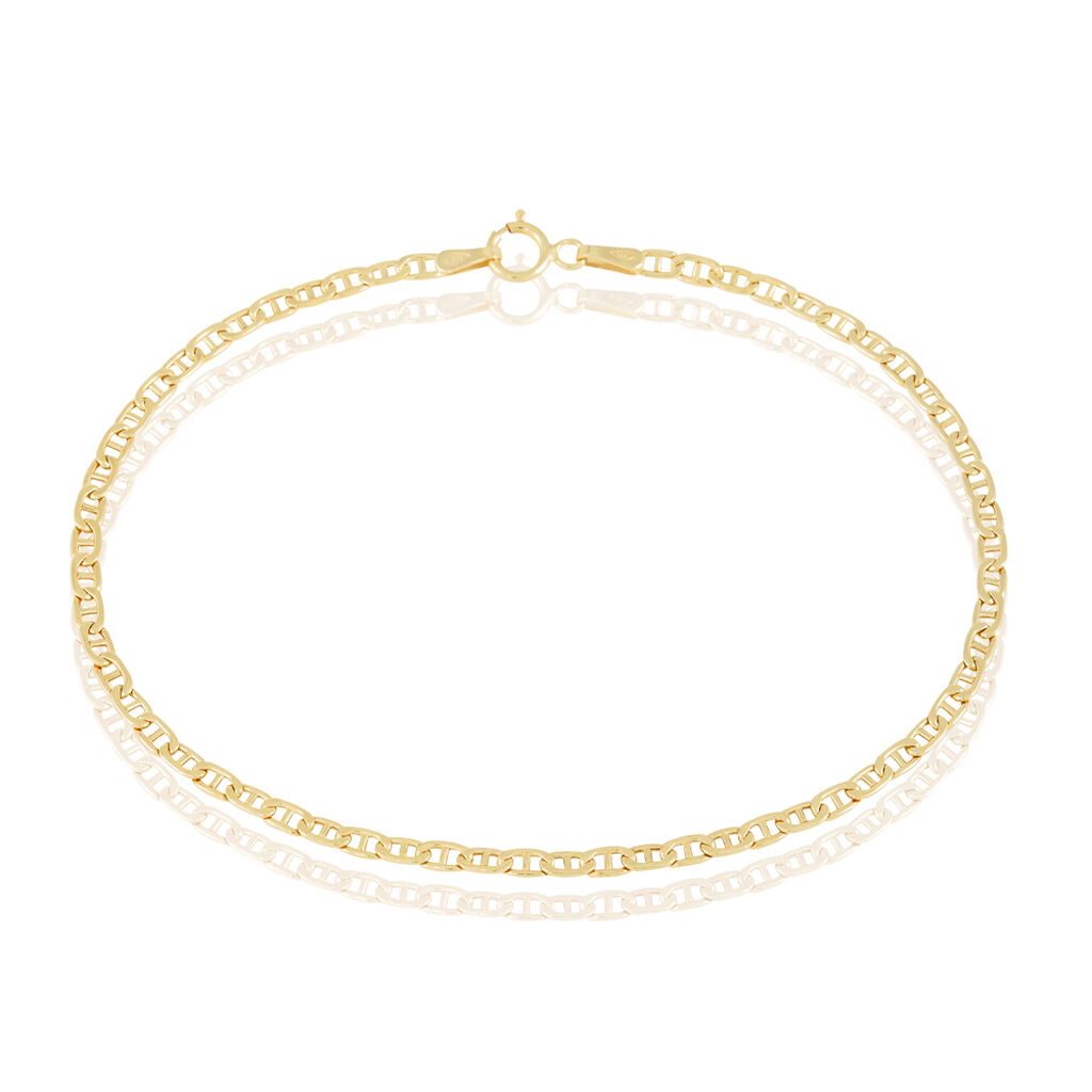 Bracelet Clemens Maille Marine Rectangle Or Jaune