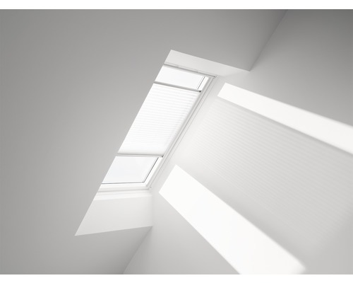 VELUX plisségordijn, wit, handmatig FHL C02 1016S