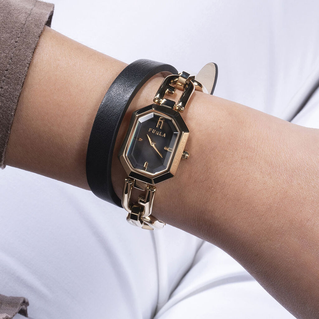 Montre Furla Octagonal Noir