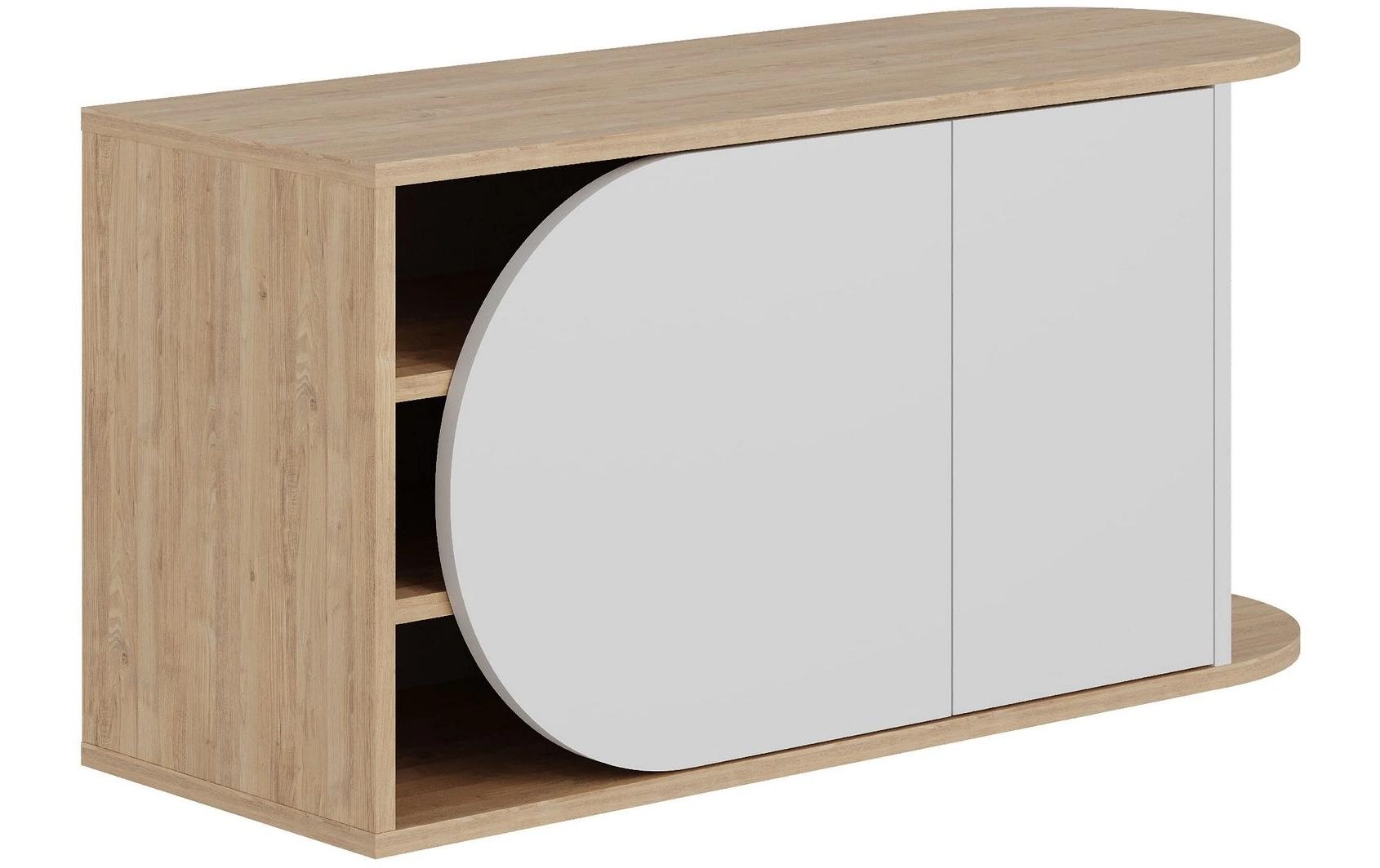 Schuhregal Nova 104 x 50 x 37 cm, Weiss/Nature<br>Schuhbank