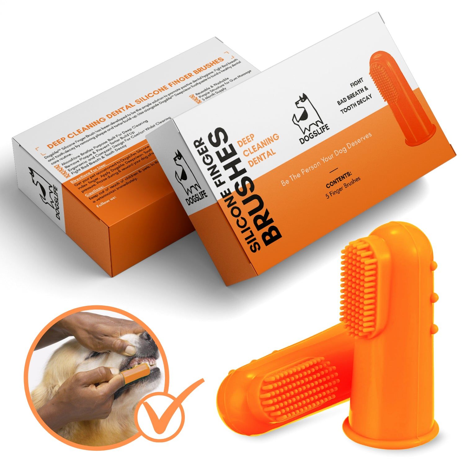 Silicone Finger Zahnbürsten - DogsLife