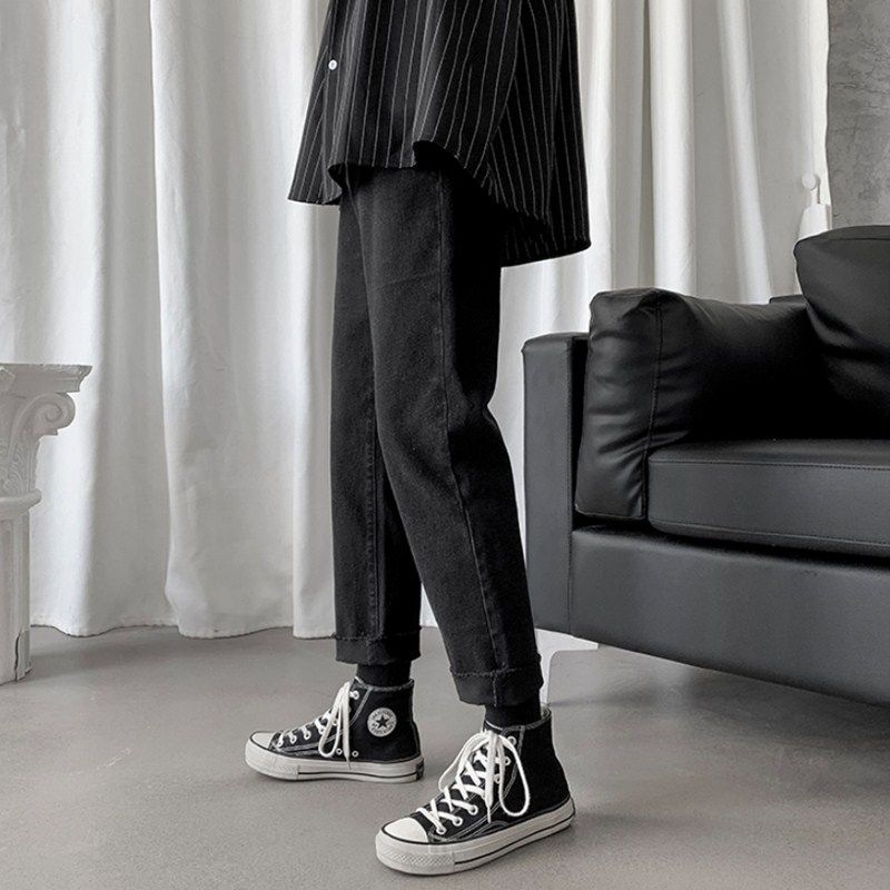 Gilmort - Cropped Straight-Leg Jeans