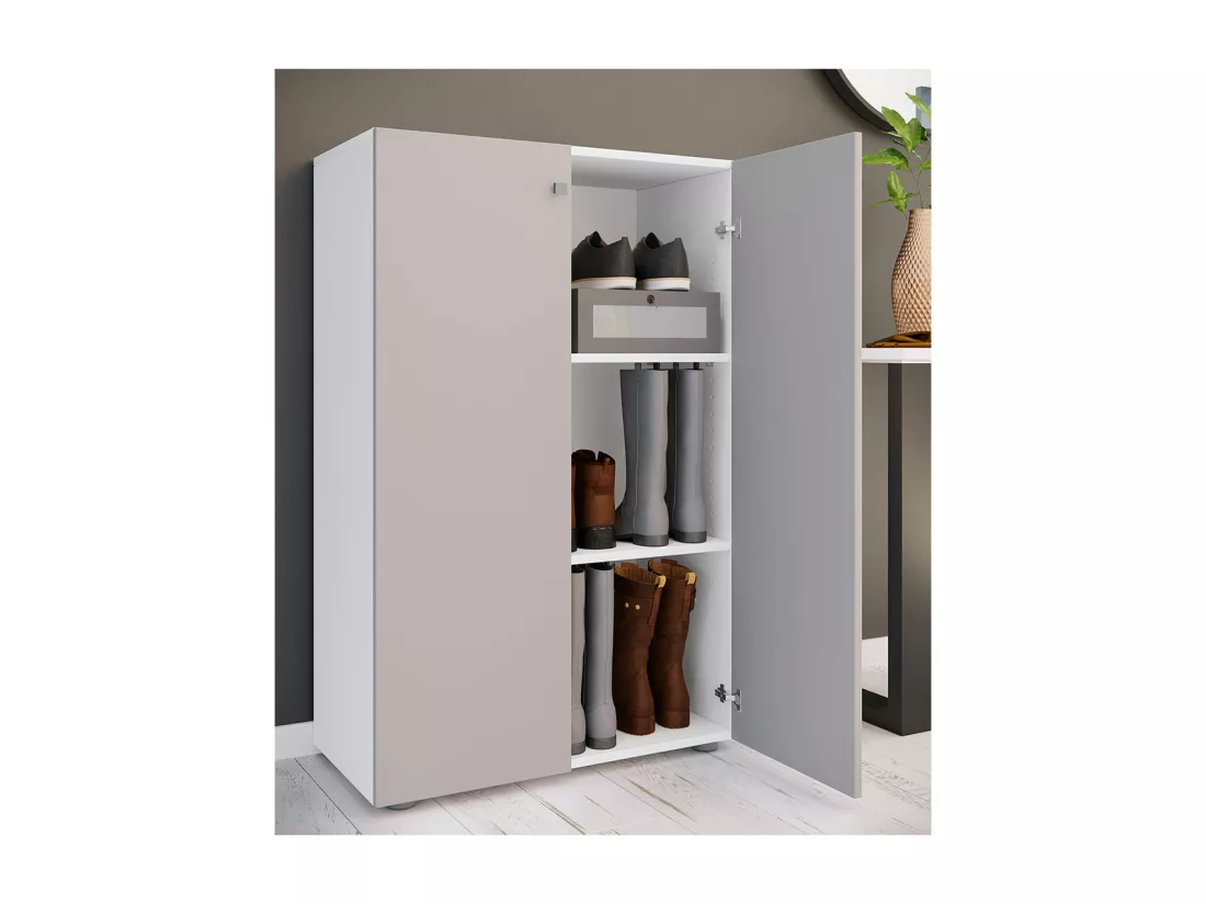 Armoire à chaussures en bois Étagère à chaussures Lona 3