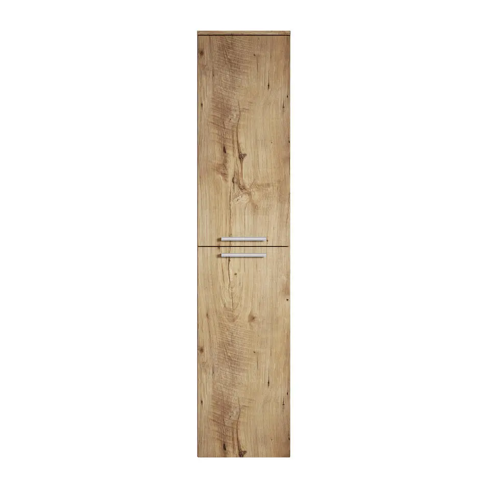 Badplaats Badkamerkast Venus 30 x 30 x 160 cm - Kastanje Eiken - Hangende
