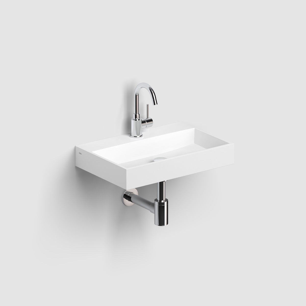 Clou Mini Wash Me Plus fontein solid surface 48cm wit mat
