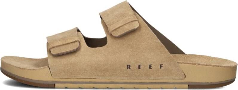 Reef Bruin Suède Twee Bar Sandalen