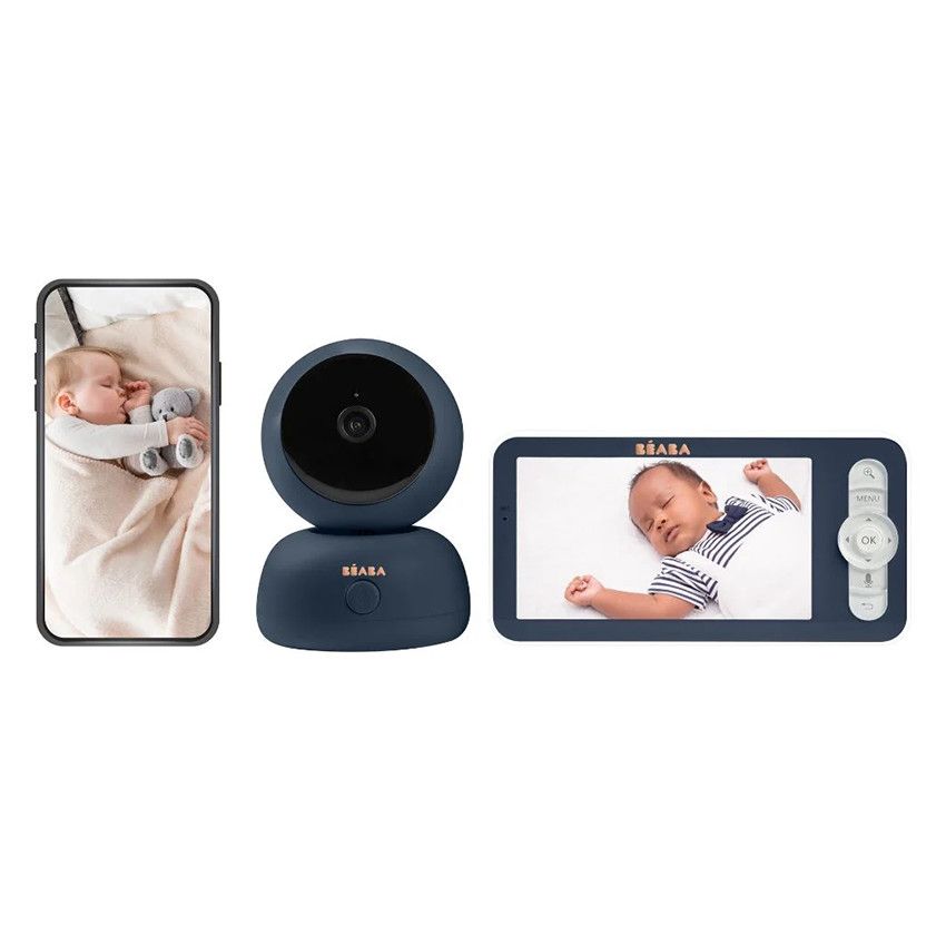 Babyphone vidéo Zen Premium night blue - Ecru