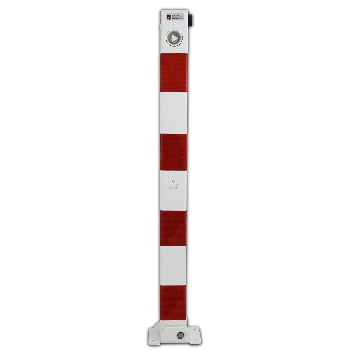 Comfortabele opvouwbare driehoekige paal 70x70mm, DIN3223, thermisch verzinkt gepoedercoat staal / zonder kettingoog, wit