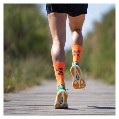 Chaussettes Sporcks Born to run Orange