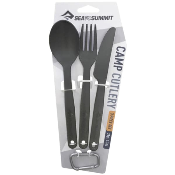 Couvert randonnée SEA TO SUMMIT KIT COUVERT CAMP POLYPROPYLENE CHARCOAL
