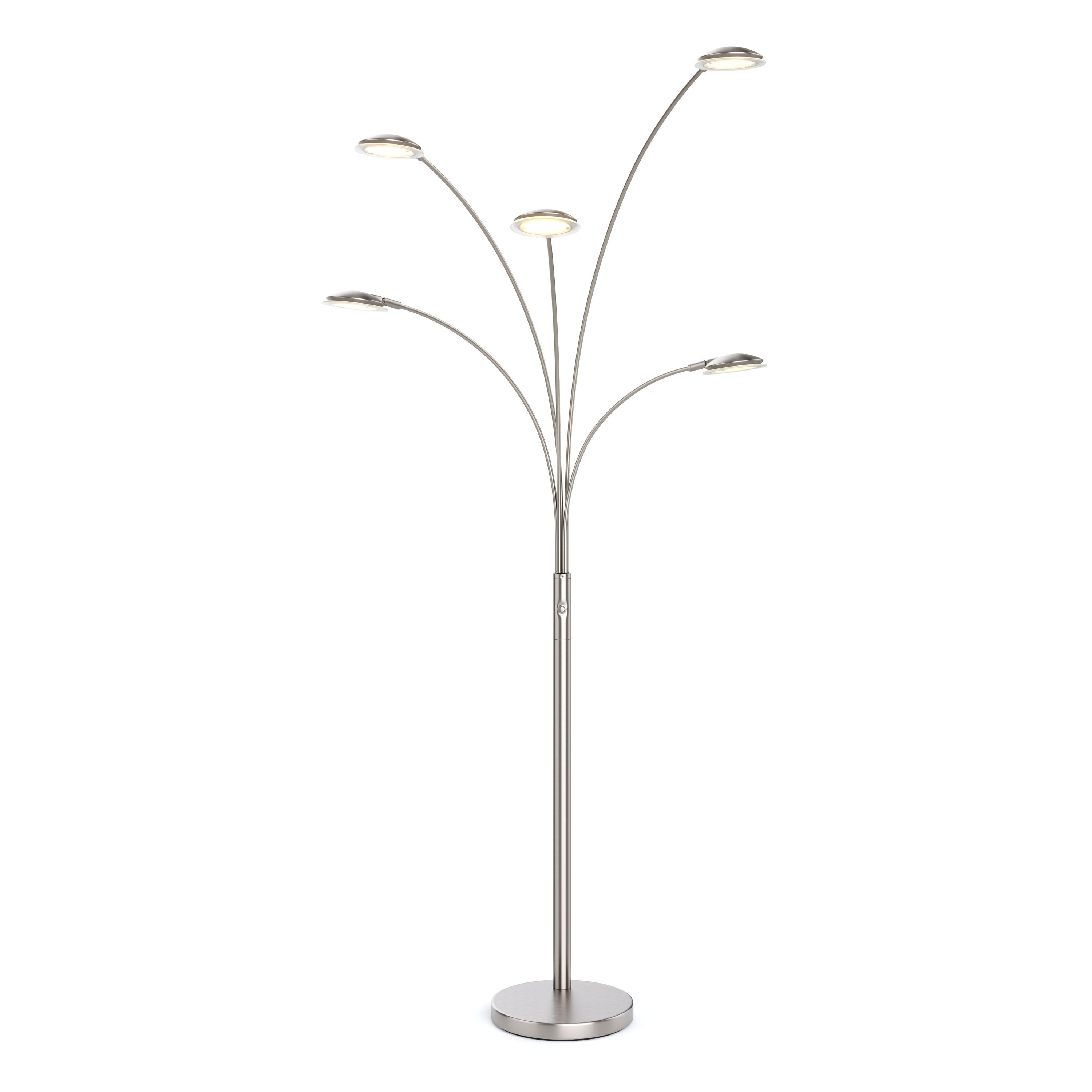 LED Stehlampe SPYRO dimmbar silber