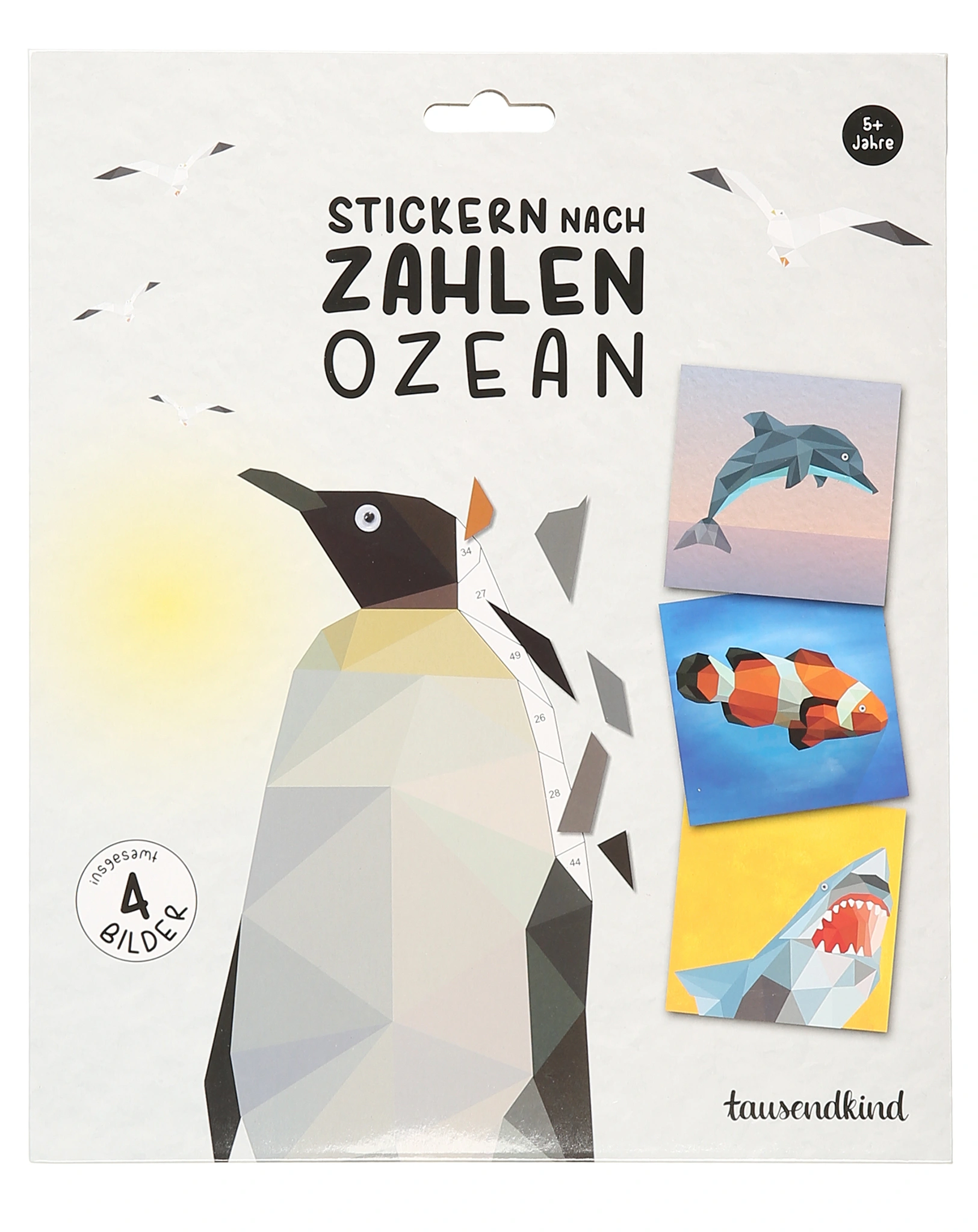 Mosaikbastelset Stickern nach Zahlen OZEAN