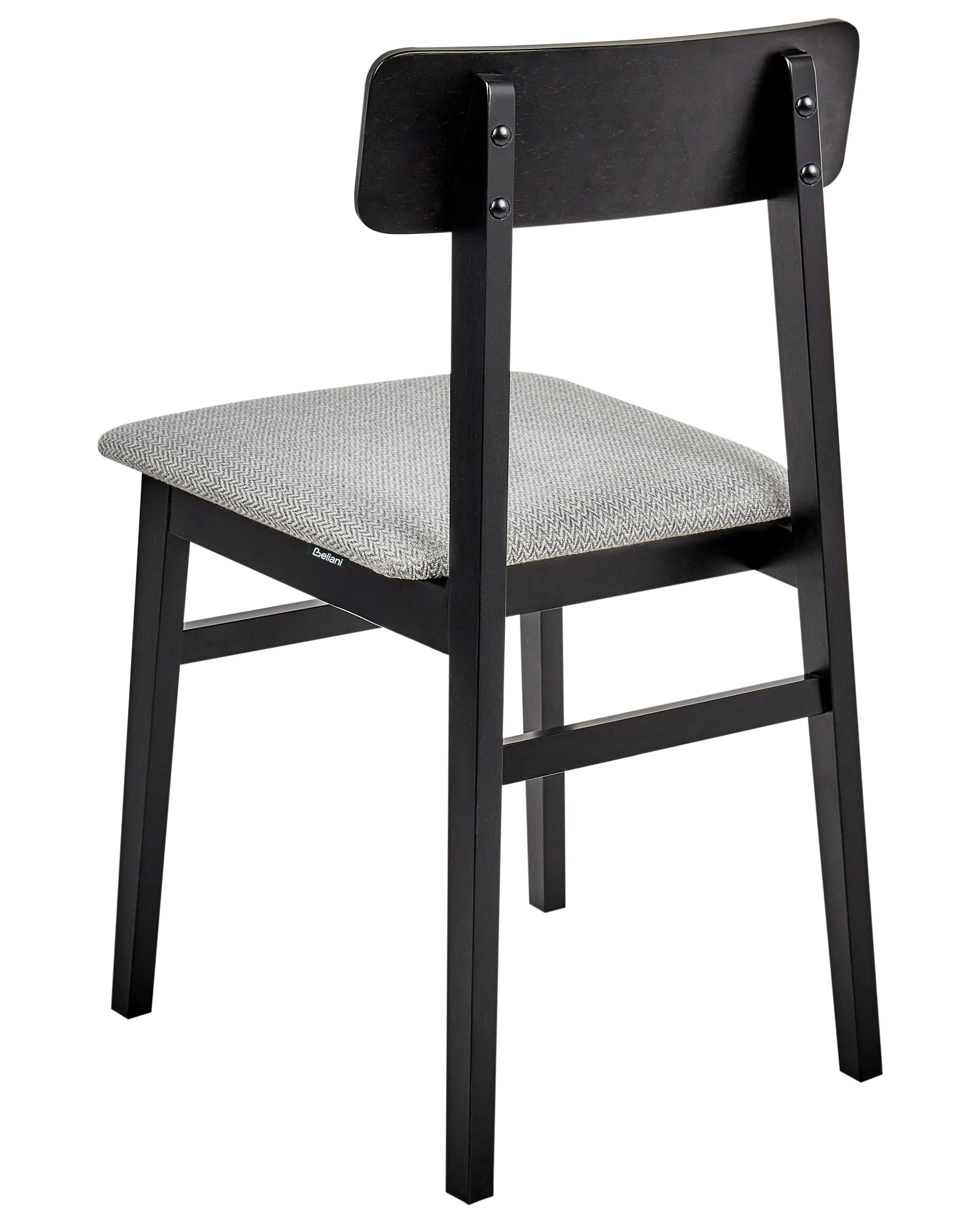 Set van 2 eetkamerstoelen STACY Hout Lichtgrijs