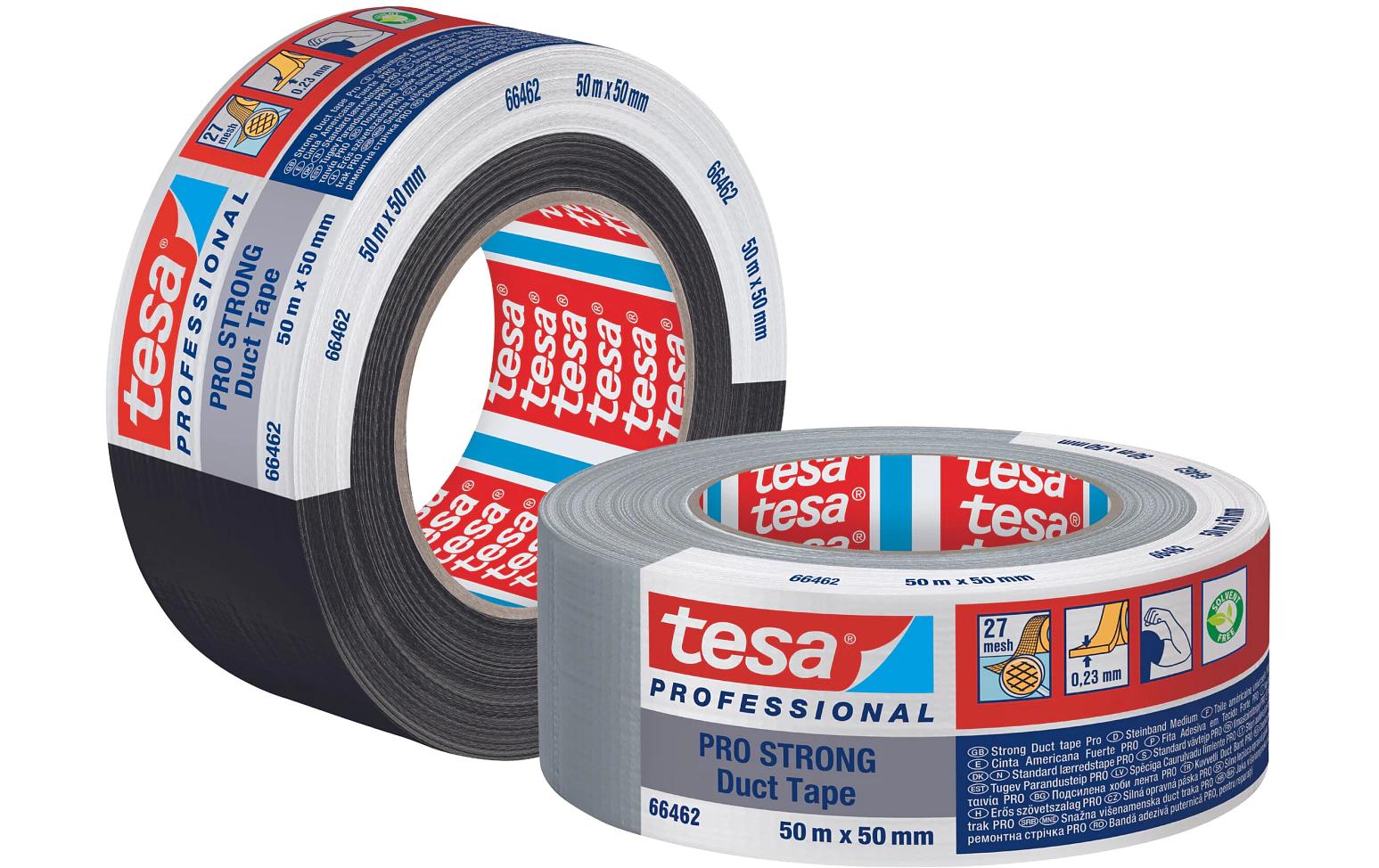 Klebeband Pro Strong Duct Tape Grau, 50 m x 38 mmKlebeband mit extra starkem Halt – Duct Tape für Reparaturen, zum Befestigen, Abdichten und mehr