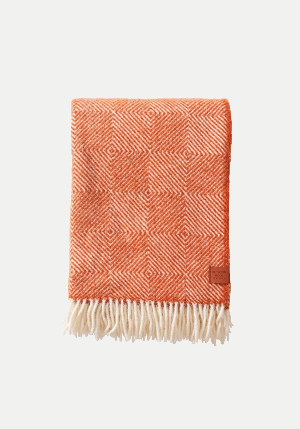 Klippan Yllefabrik Wolldecke Gooseye Orange