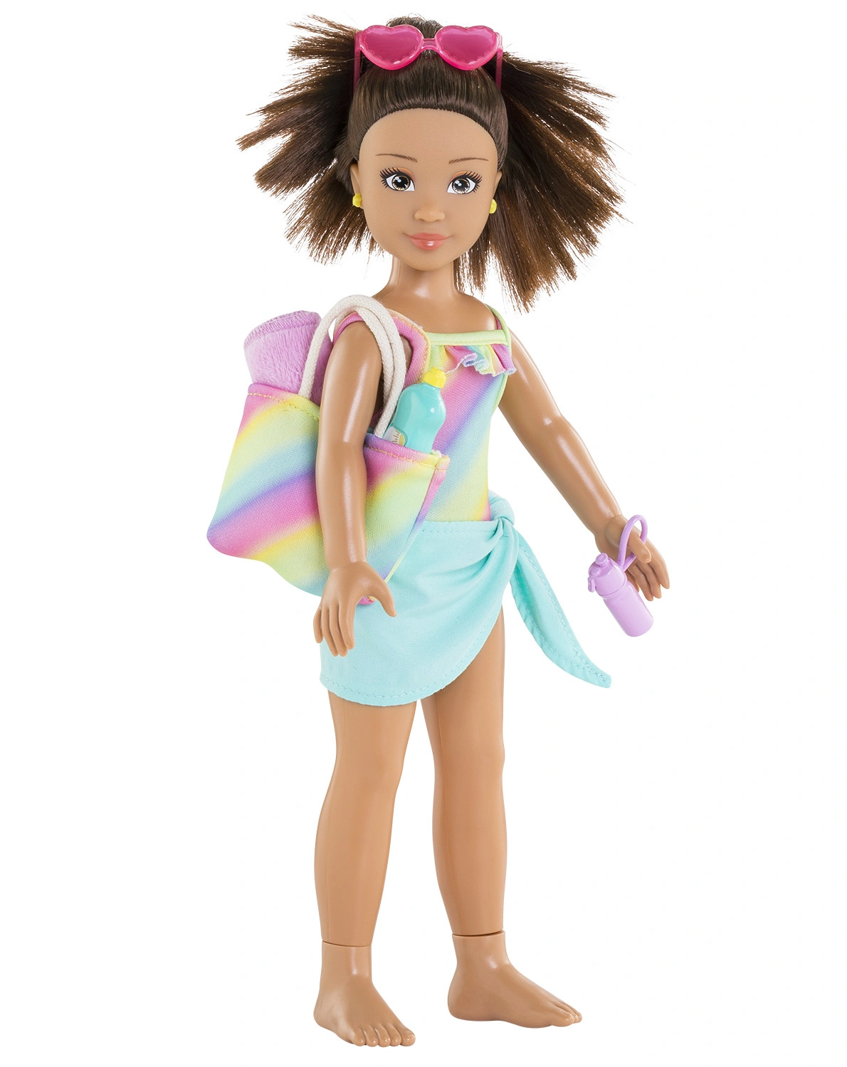 Ankleidepuppe LUNA BEACH SET (28cm) mit Zubehör