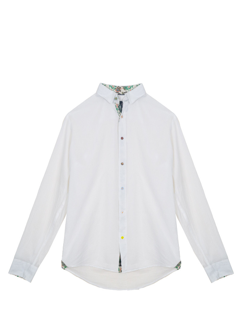 RECYCLED ART WORLD CHEMISE VOILE DE COTON PALU BLANCHE