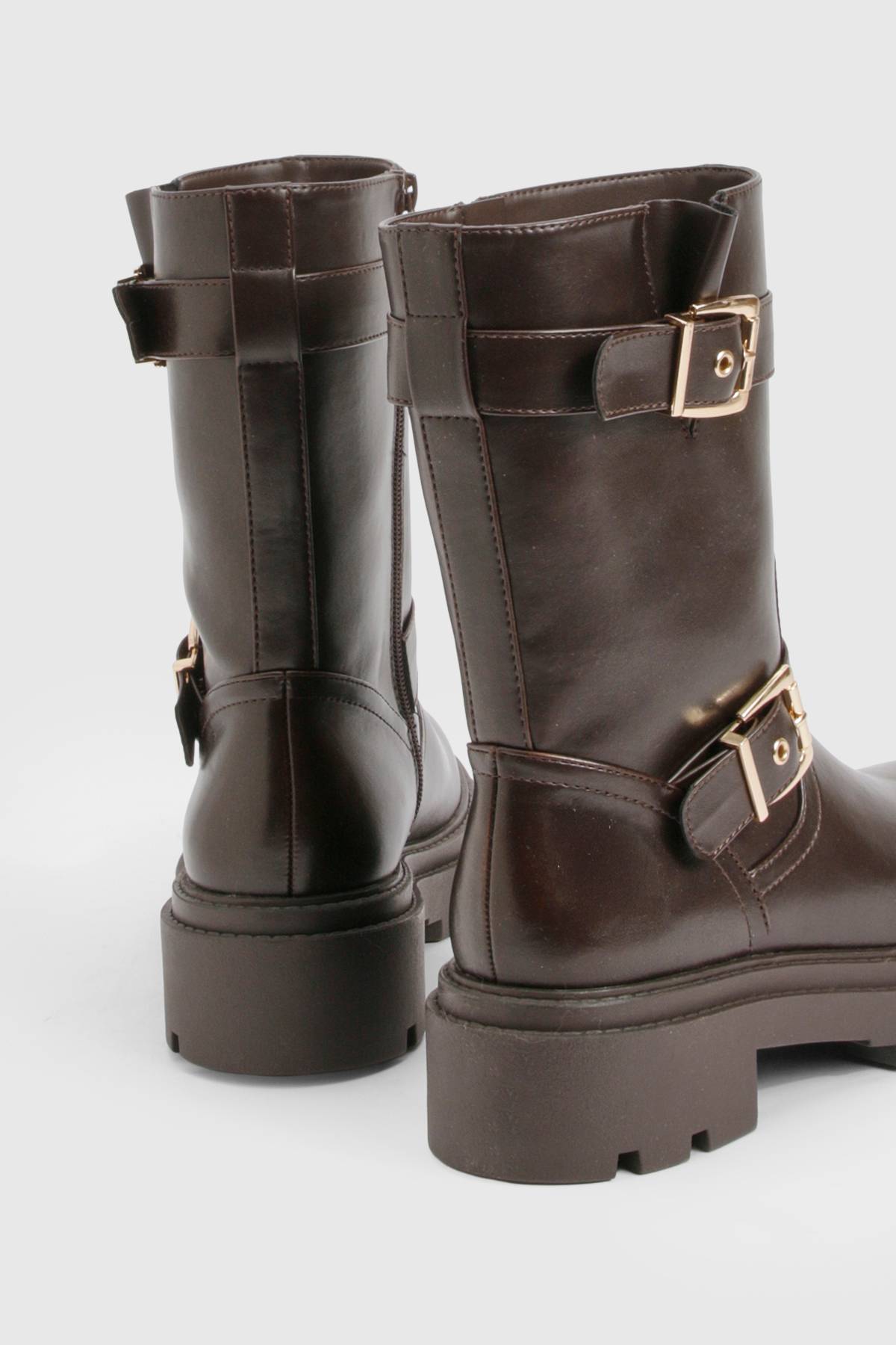 boohoo Bottes de randonnée avec détails à double boucle