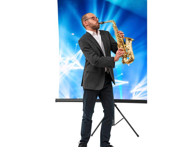 Hama Hintergrundsystem 2-in-1 180 x 180 cm Green-Screen-Hintergrund mit mitgeliefertem Stativ