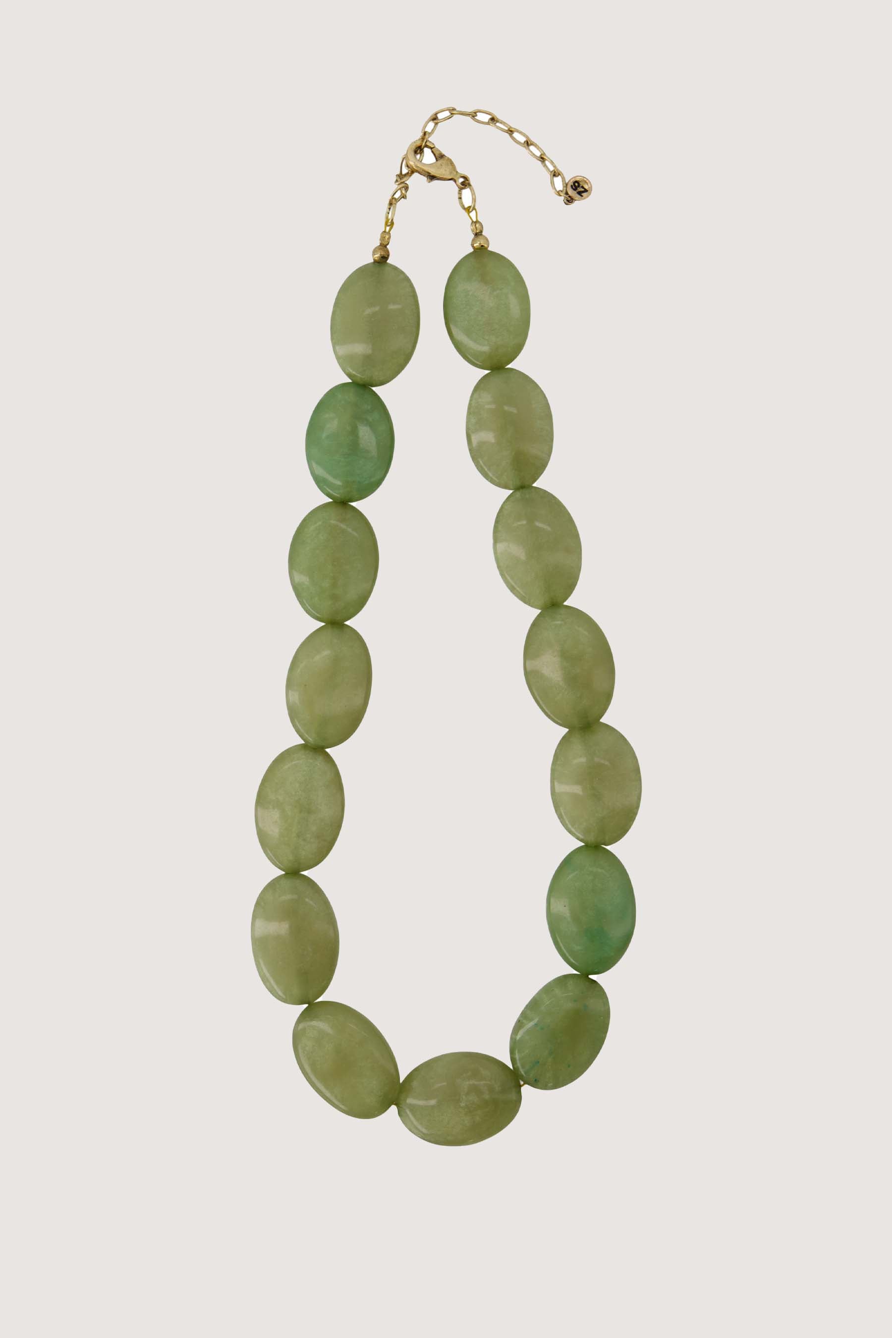 ketting van platte kralen