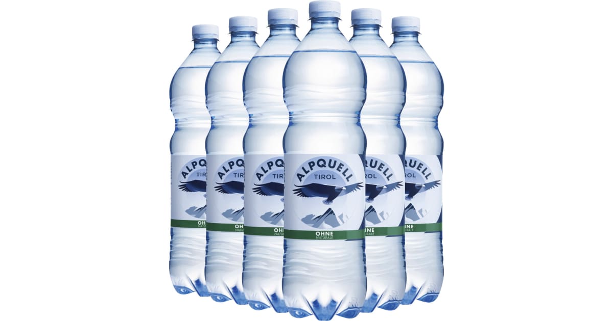 ALPQUELL Mineralwasser ohne Kohlensäure Tray 6x 1,0 Liter (Einweg)