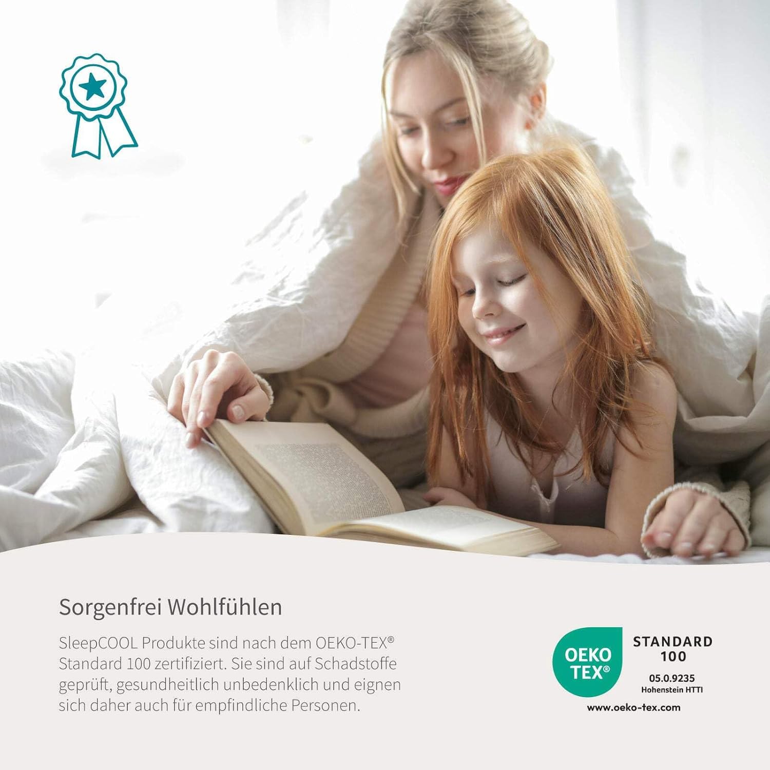 Temperaturregulierende Bettdecke 135cmx200cm (400g Füllgewicht) - COOL.XPRESSION - Klima- und Feuchtigkeitsregulierend | Leichte Bettdecke | Atmungsaktiv | Ideal für den Sommer - Nicht mehr schwitzen