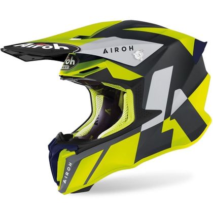 Casque cross Airoh TWIST 2.0 - LIFT - YELLOW MATT 2023 - Jaune / Noir