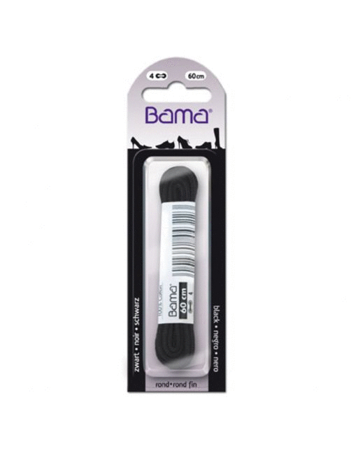 Bama Veters Rond Zwart - Schoenonderhoud