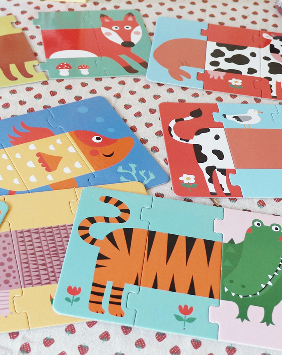 Puzzlespiel MIX & MATCH - FUNNY ANIMALS 24-teilig