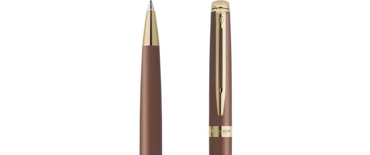 Kugelschreiber Hémisphère Understated Edit, Kupferrot, M<br>Fachmännisch gestaltete Kugelschreiberspitze mit schnell trocknender Tinte für geschmeidiges Schreiben