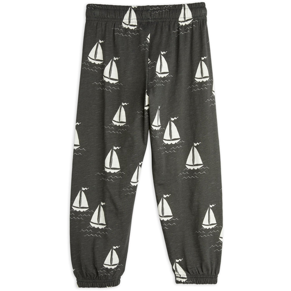 Køb Mini Rodini Grey Sailing Boats AOP Bukser